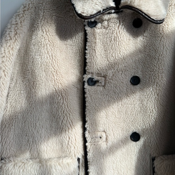 Vegan Reversible Leather Sherpa Jacket - Picture 4 of 4